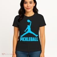 Sky Blue Pickleball Sports Logo Women's T-Shirt thumb 4