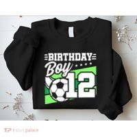 Soccer Birthday Party 12 Year Old 12th Birthday Sweatshirt thumb 2
