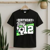 Soccer Birthday Party 12 Year Old 12th Birthday T-Shirt thumb 2