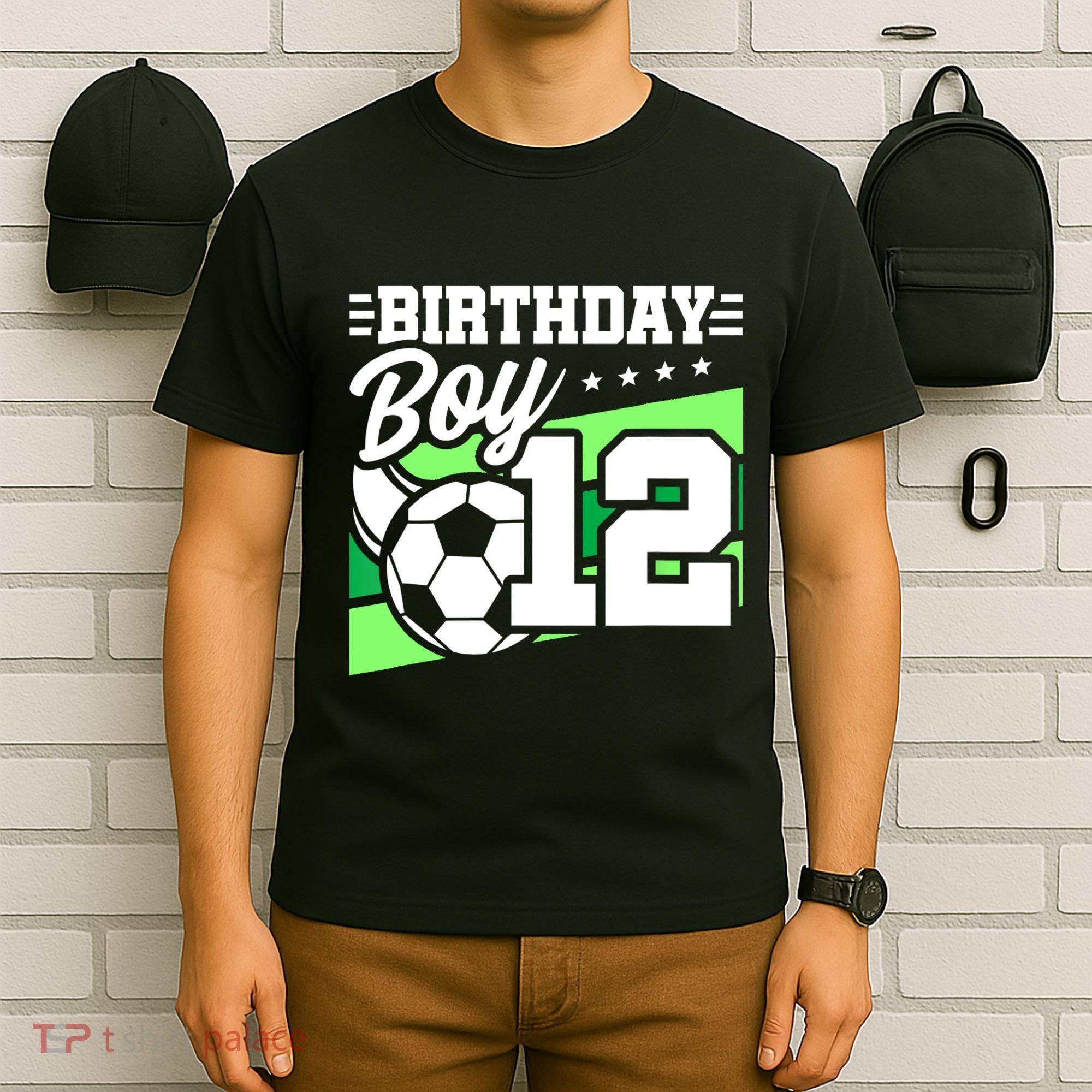 Soccer Birthday Party 12 Year Old 12th Birthday T-Shirt