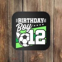 Soccer Birthday Party 12 Year Old 12th Birthday Coaster thumb 0