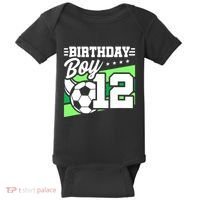 Soccer Birthday Party 12 Year Old 12th Birthday Baby Bodysuit thumb 0