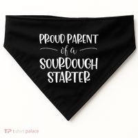 Sourdough Baker Proud Parent Of A Sourdough Starter USA-Made Doggie Bandana thumb 0