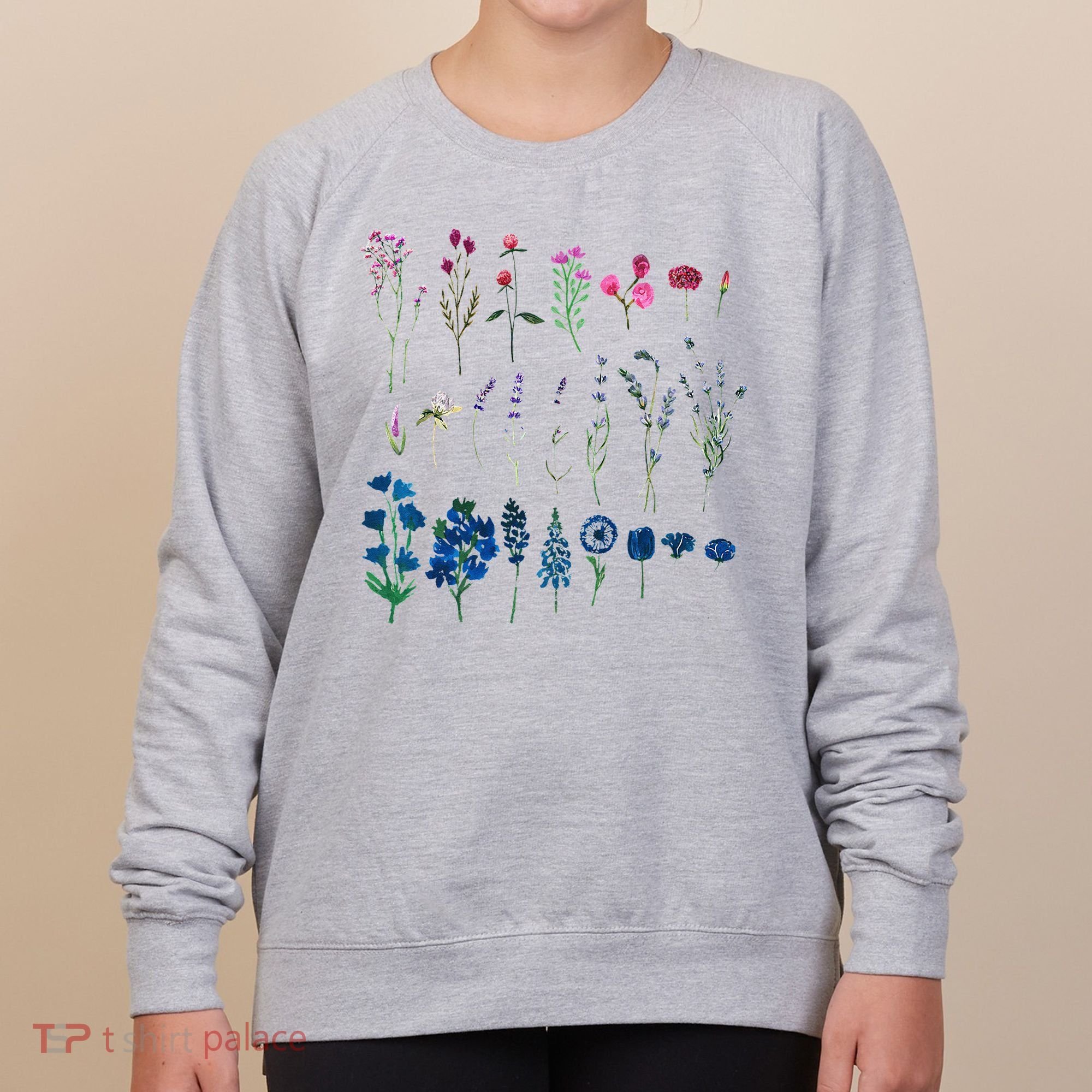 Subtle Bi Pride Bisexual Flowers Flag Discreet Pride Apparel Women's Sweatshirt
