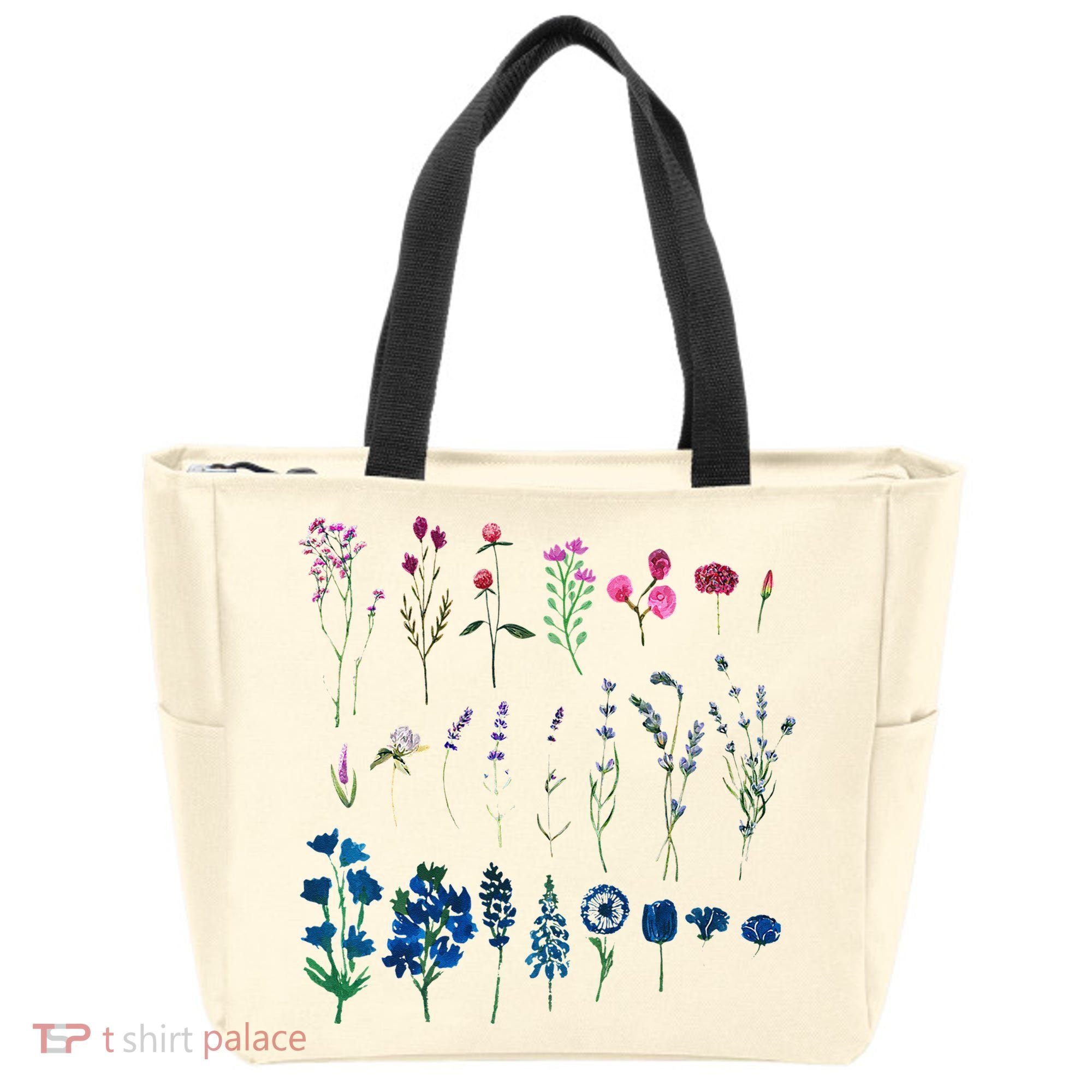 Subtle Bi Pride Bisexual Flowers Flag Discreet Pride Apparel Tote Bag