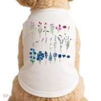 Subtle Bi Pride Bisexual Flowers Flag Discreet Pride Apparel Doggie Tank thumb 0