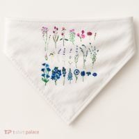 Subtle Bi Pride Bisexual Flowers Flag Discreet Pride Apparel USA-Made Doggie Bandana thumb 0