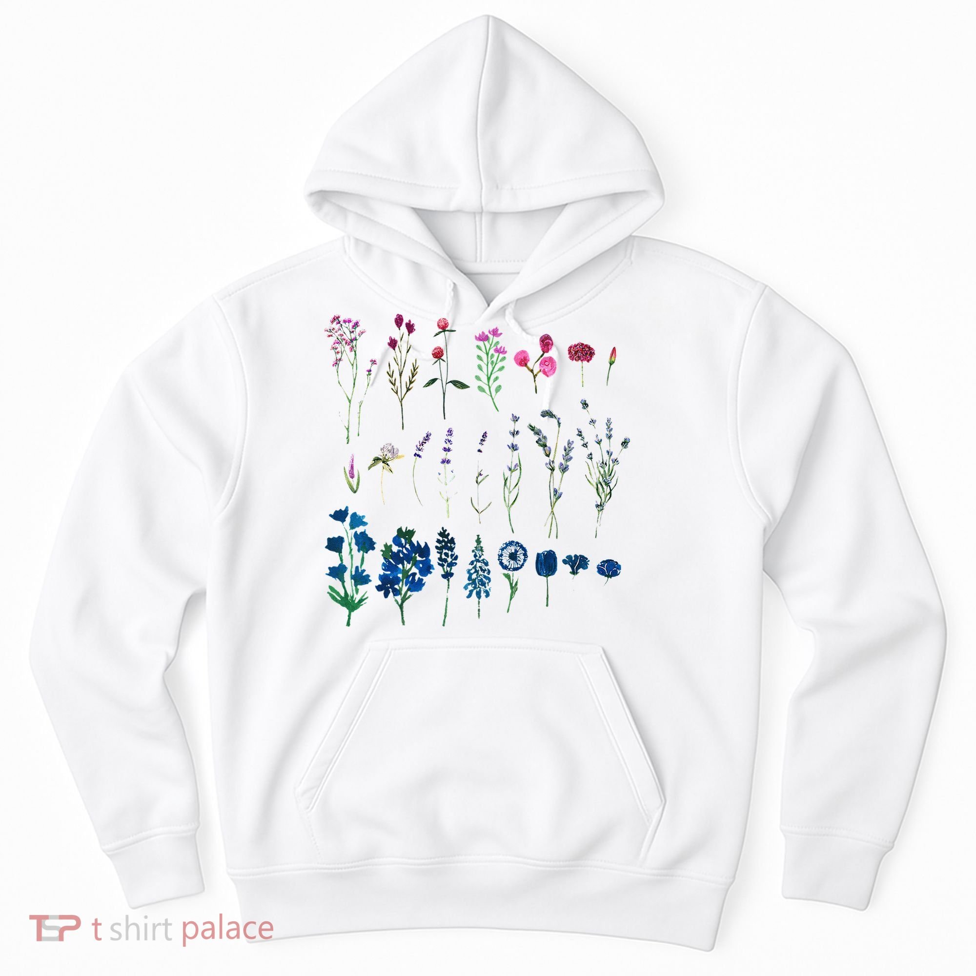 Subtle Bi Pride Bisexual Flowers Flag Discreet Pride Apparel Hoodie