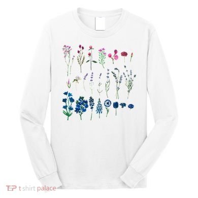 Subtle Bi Pride Bisexual Flowers Flag Discreet Pride Apparel Long Sleeve Shirt