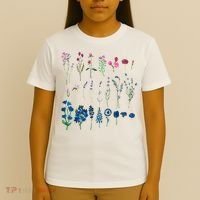 Subtle Bi Pride Bisexual Flowers Flag Discreet Pride Apparel T-Shirt thumb 4