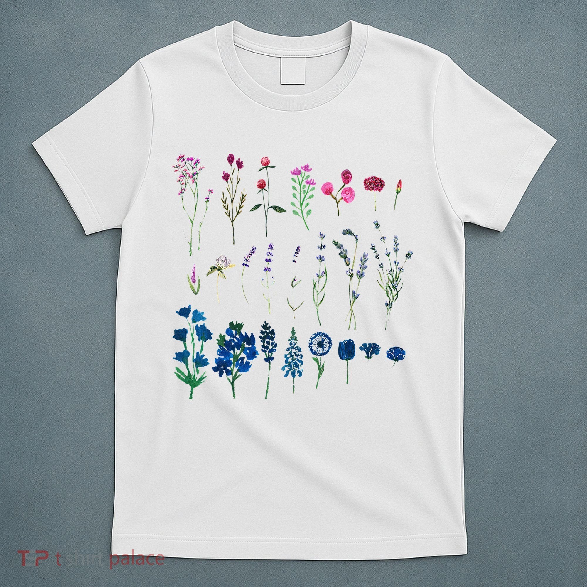 Subtle Bi Pride Bisexual Flowers Flag Discreet Pride Apparel T-Shirt