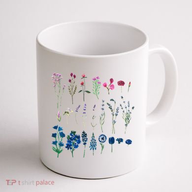 Subtle Bi Pride Bisexual Flowers Flag Discreet Pride Apparel Coffee Mug back