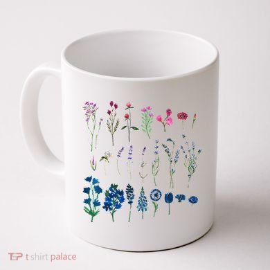 Subtle Bi Pride Bisexual Flowers Flag Discreet Pride Apparel Coffee Mug
