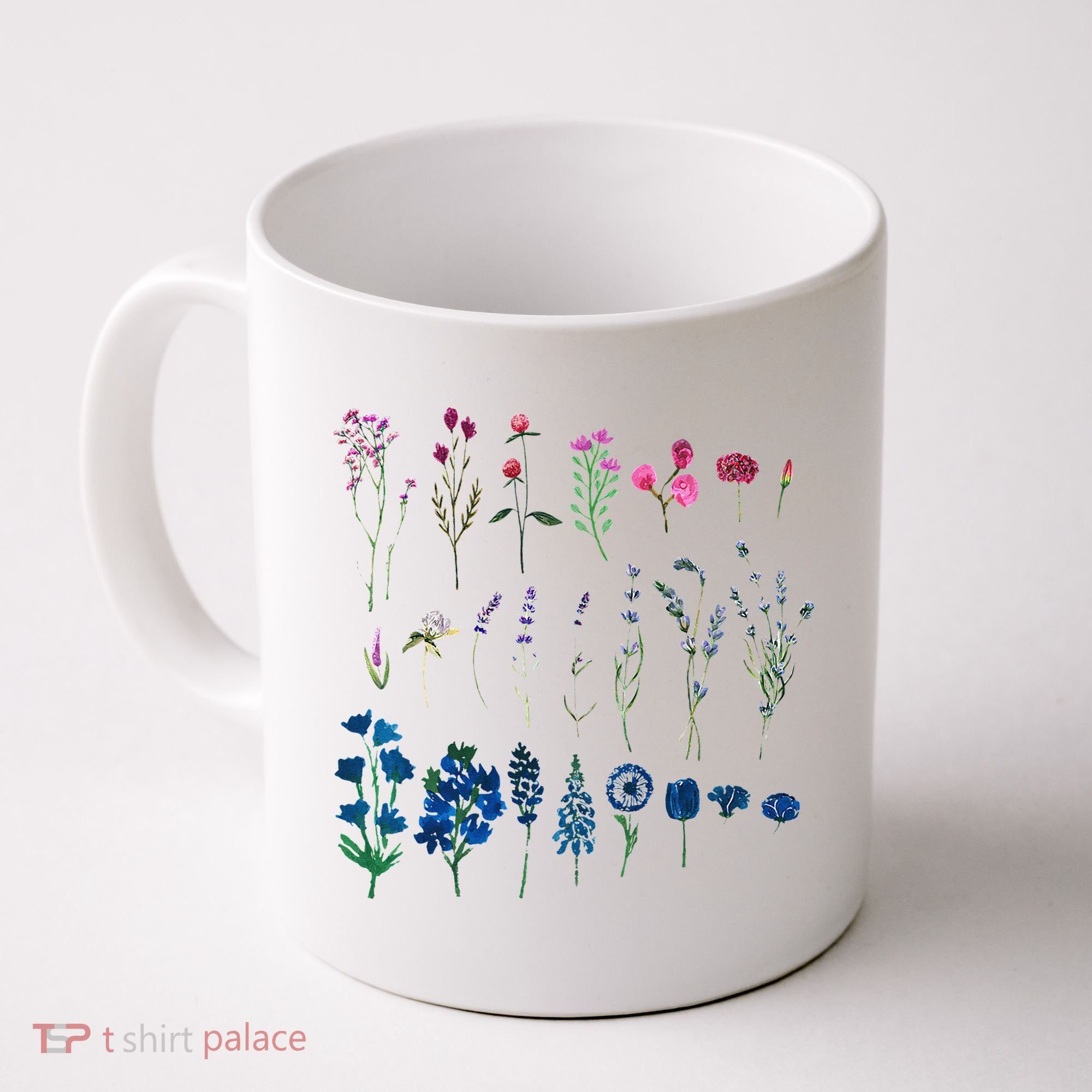 Subtle Bi Pride Bisexual Flowers Flag Discreet Pride Apparel Coffee Mug