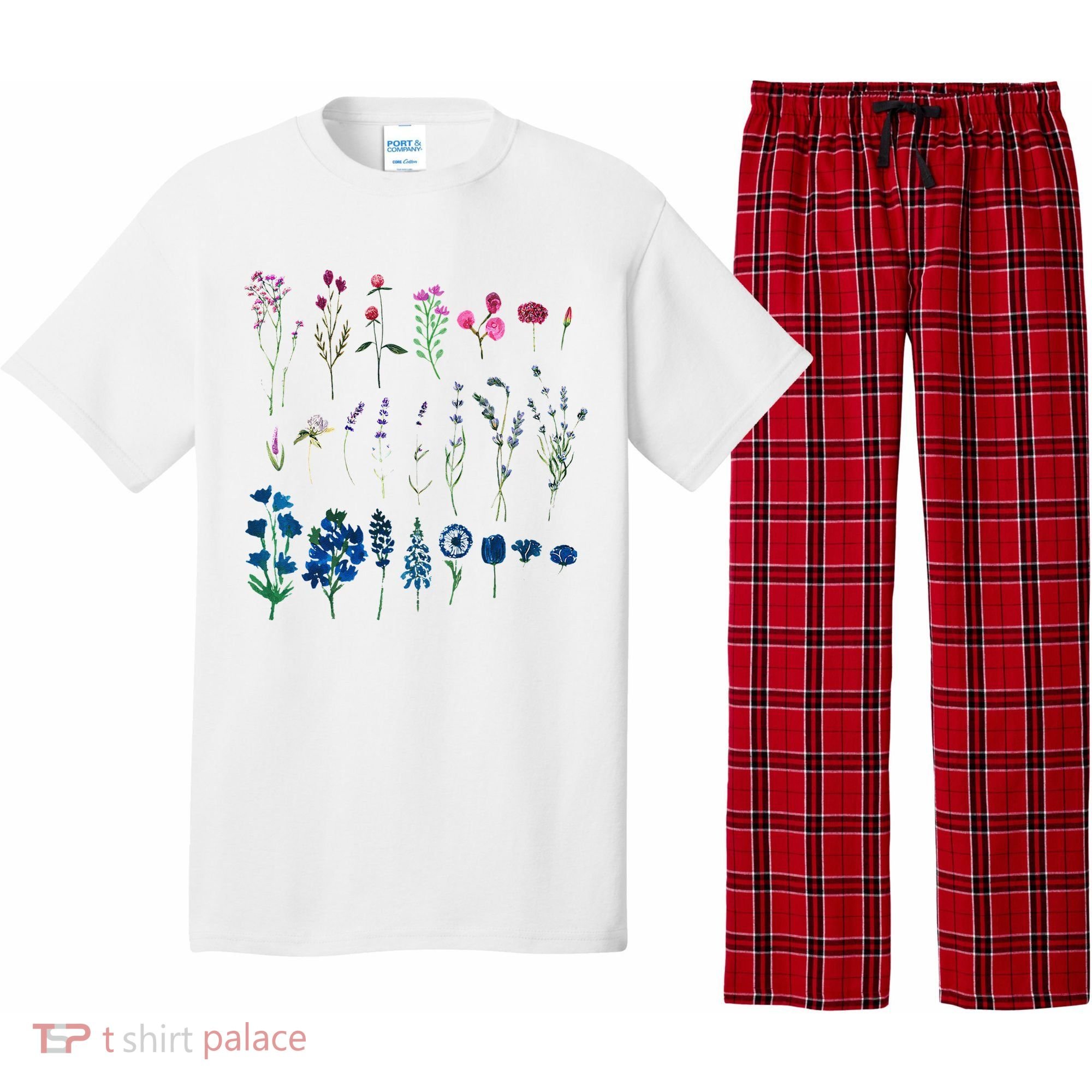 Subtle Bi Pride Bisexual Flowers Flag Discreet Pride Apparel Pajama Set