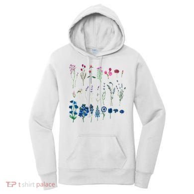 Subtle Bi Pride Bisexual Flowers Flag Discreet Pride Apparel Women's Hoodie
