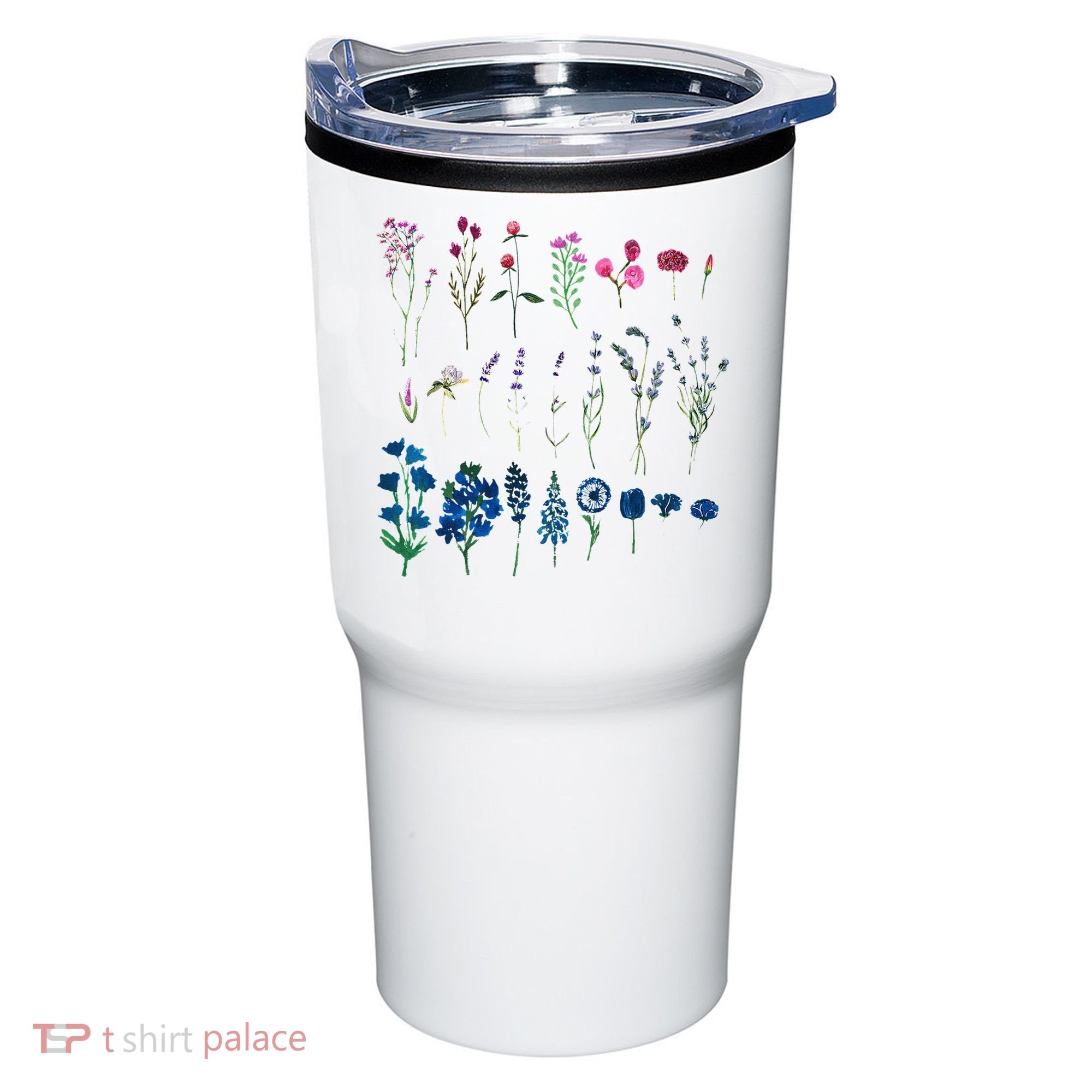 Subtle Bi Pride Bisexual Flowers Flag Discreet Pride Apparel Tumbler