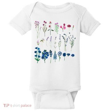 Subtle Bi Pride Bisexual Flowers Flag Discreet Pride Apparel Baby Bodysuit