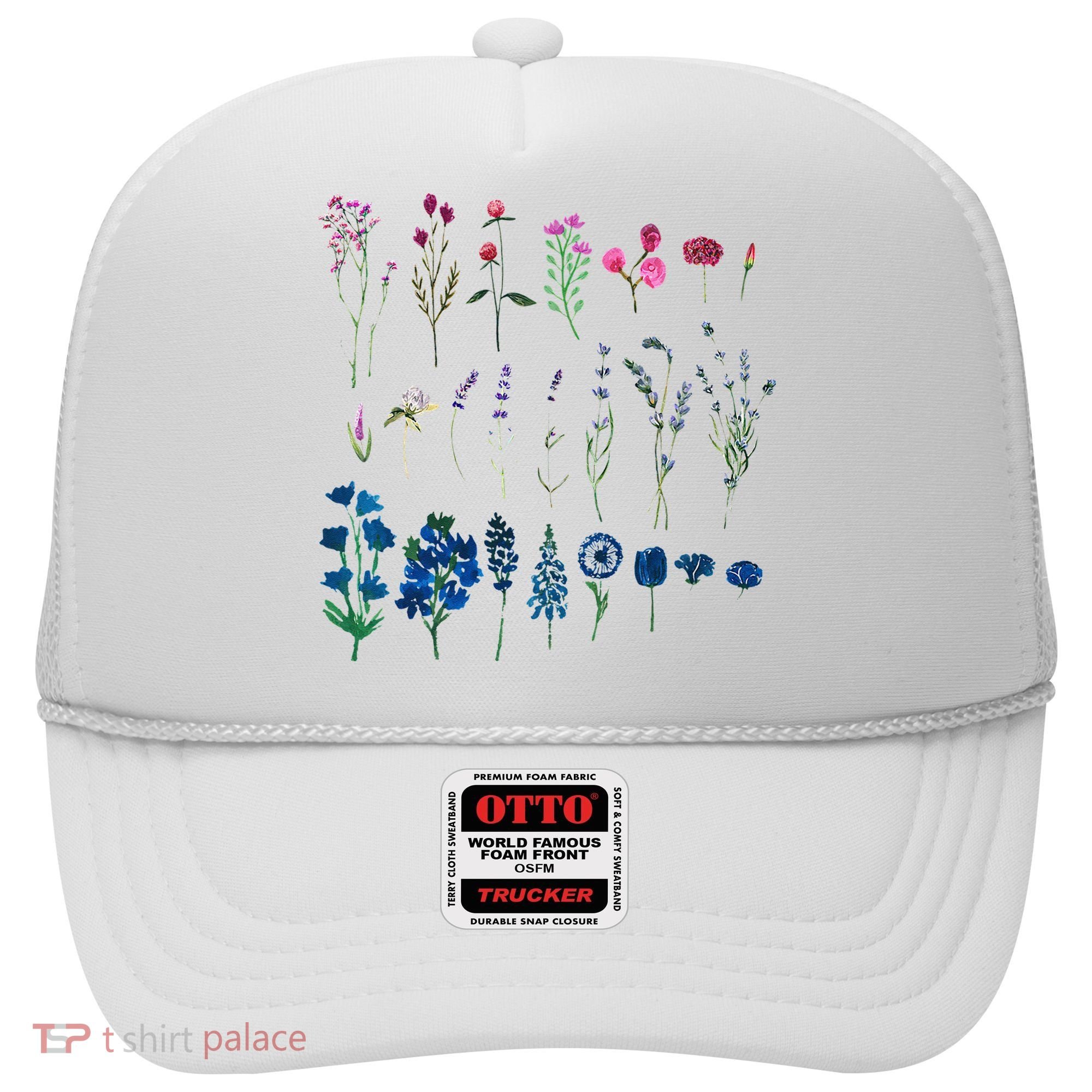 Subtle Bi Pride Bisexual Flowers Flag Discreet Pride Apparel Hat