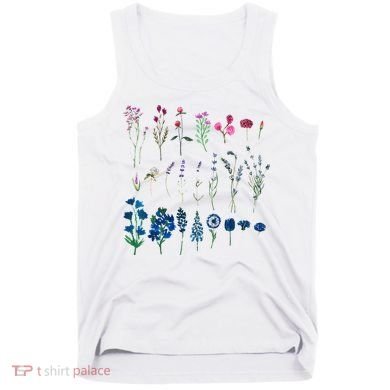 Subtle Bi Pride Bisexual Flowers Flag Discreet Pride Apparel Tank Top