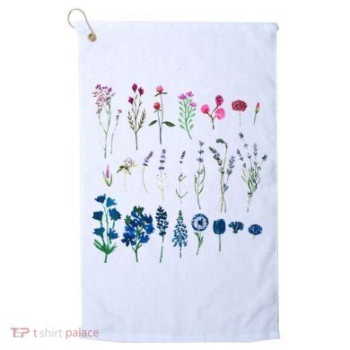 Subtle Bi Pride Bisexual Flowers Flag Discreet Pride Apparel Golf Towel