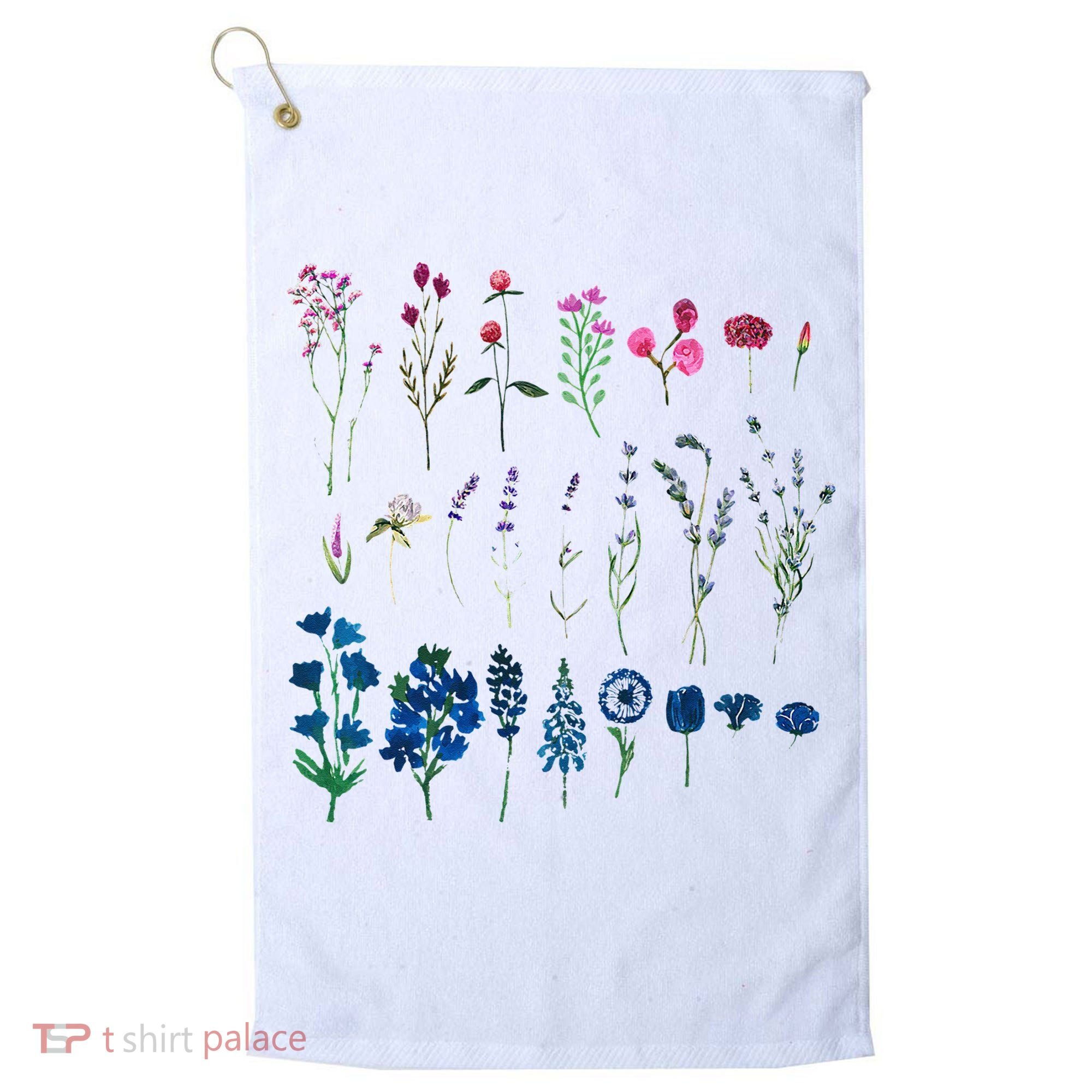 Subtle Bi Pride Bisexual Flowers Flag Discreet Pride Apparel Golf Towel