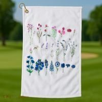 Subtle Bi Pride Bisexual Flowers Flag Discreet Pride Apparel Golf Towel thumb 1