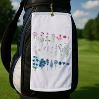 Subtle Bi Pride Bisexual Flowers Flag Discreet Pride Apparel Golf Towel thumb 2