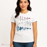 Subtle Bi Pride Bisexual Flowers Flag Discreet Pride Apparel Women's T-Shirt thumb 4