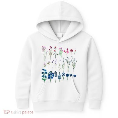 Subtle Bi Pride Bisexual Flowers Flag Discreet Pride Apparel Kids Hoodie