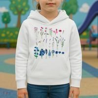 Subtle Bi Pride Bisexual Flowers Flag Discreet Pride Apparel Kids Hoodie thumb 3