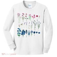 Subtle Bi Pride Bisexual Flowers Flag Discreet Pride Apparel Kids Long Sleeve Shirt thumb 0