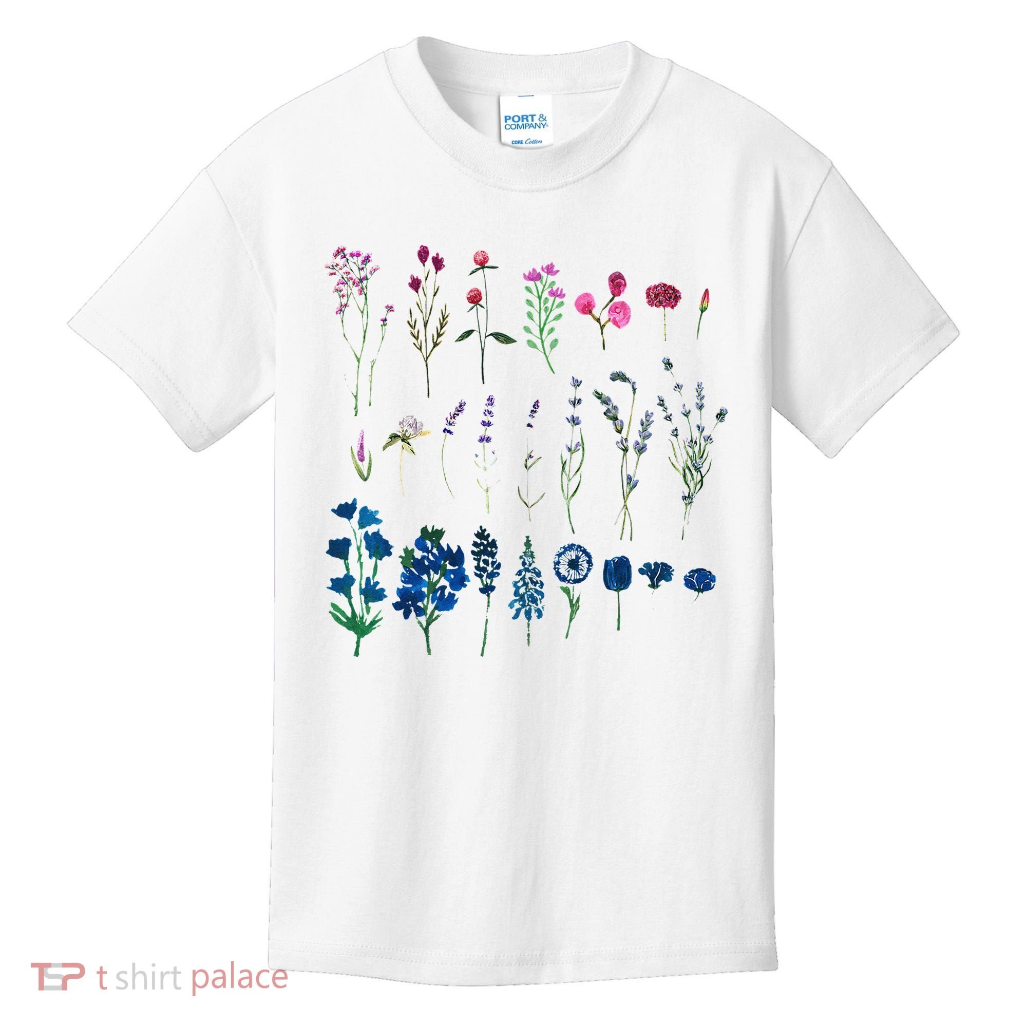 Subtle Bi Pride Bisexual Flowers Flag Discreet Pride Apparel Kids T-Shirt