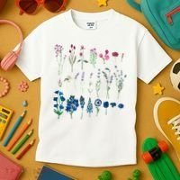 Subtle Bi Pride Bisexual Flowers Flag Discreet Pride Apparel Kids T-Shirt thumb 3