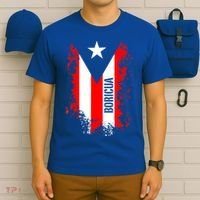 Splattered Boricua Puerto Rican Shirt Puerto Rico Flag Retro T-Shirt thumb 6