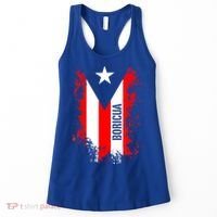 Splattered Boricua Puerto Rican Shirt Puerto Rico Flag Retro Women's Tank Top thumb 0