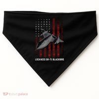 Sr71 Blackbird Plane USA-Made Doggie Bandana thumb 0