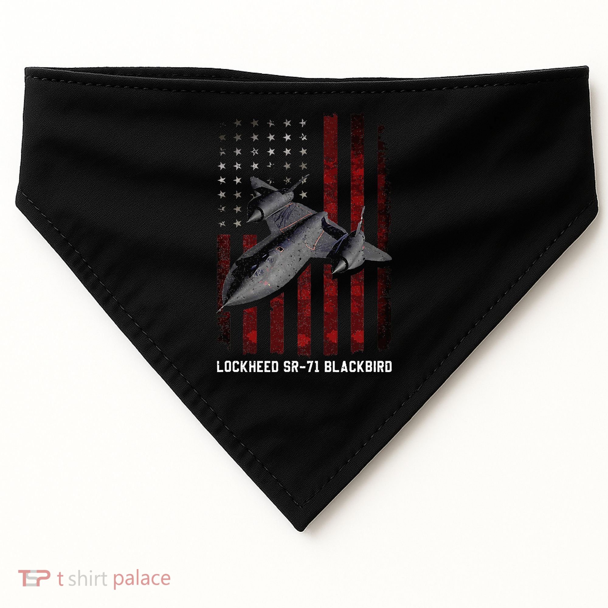 Sr71 Blackbird Plane USA-Made Doggie Bandana