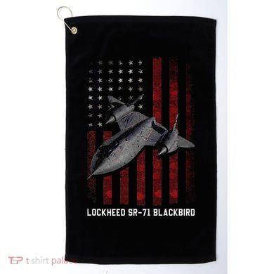 Sr71 Blackbird Plane Golf Towel