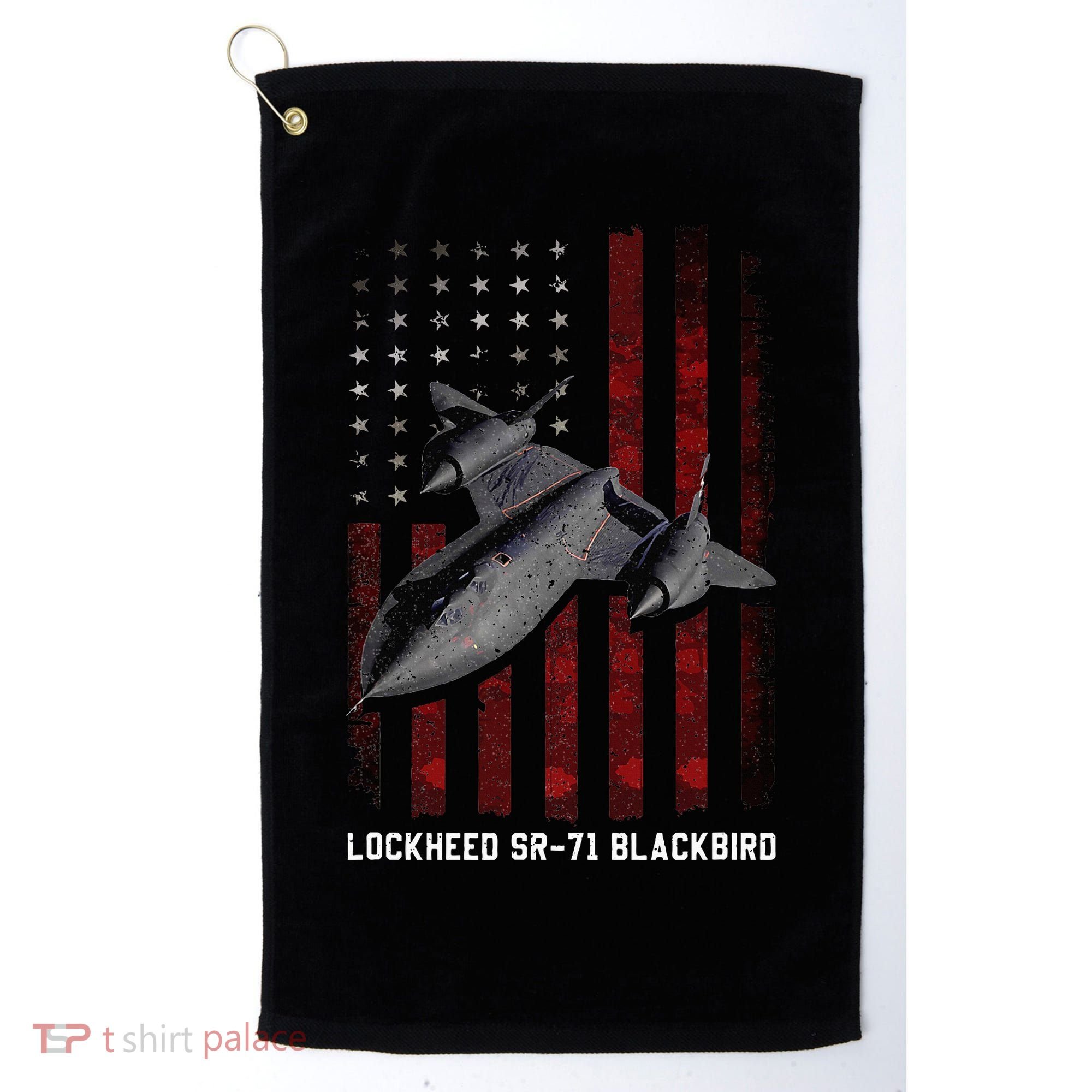 Sr71 Blackbird Plane Golf Towel