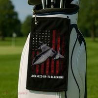 Sr71 Blackbird Plane Golf Towel thumb 2