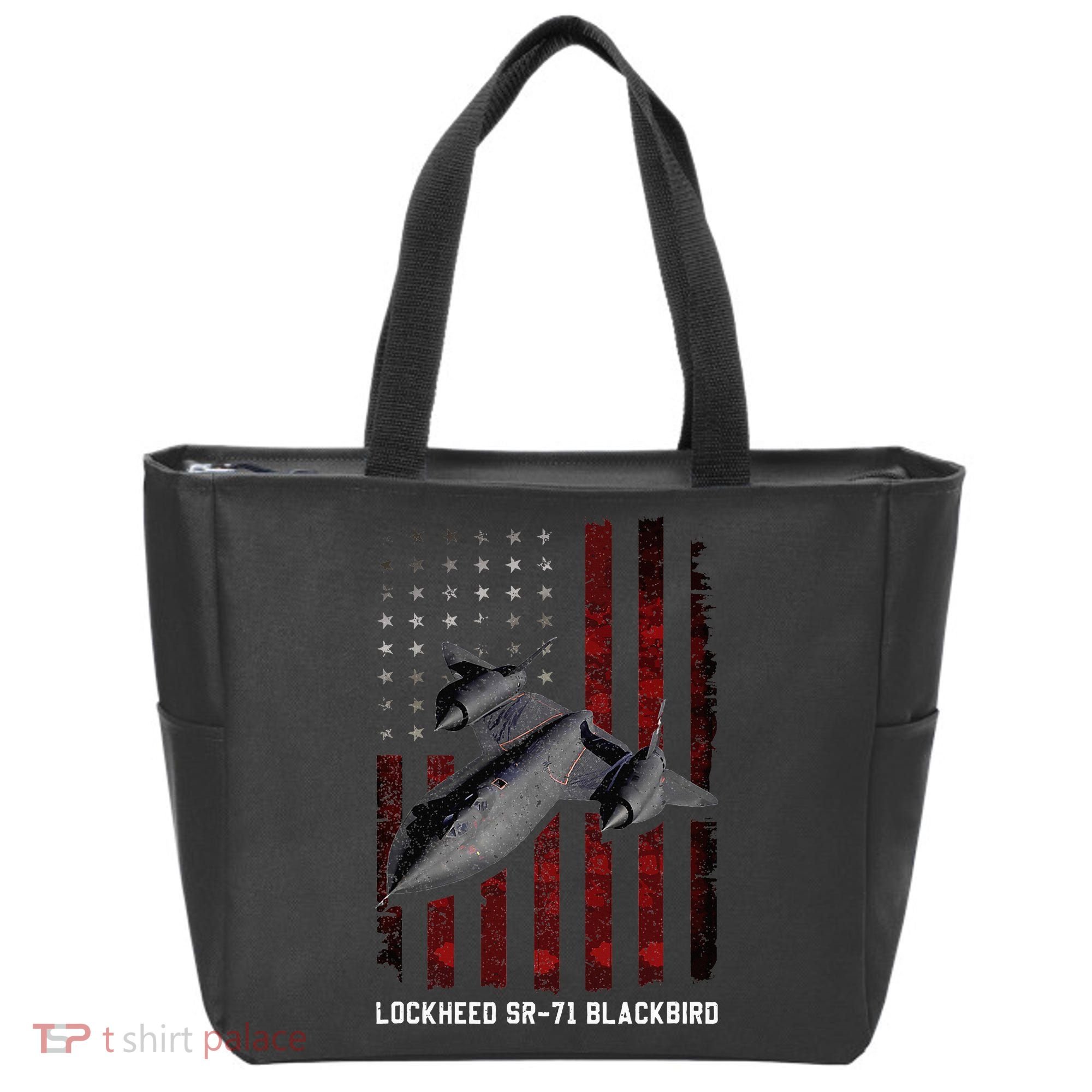 Sr71 Blackbird Plane Tote Bag