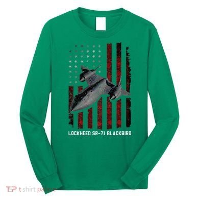 Sr71 Blackbird Plane Long Sleeve Shirt