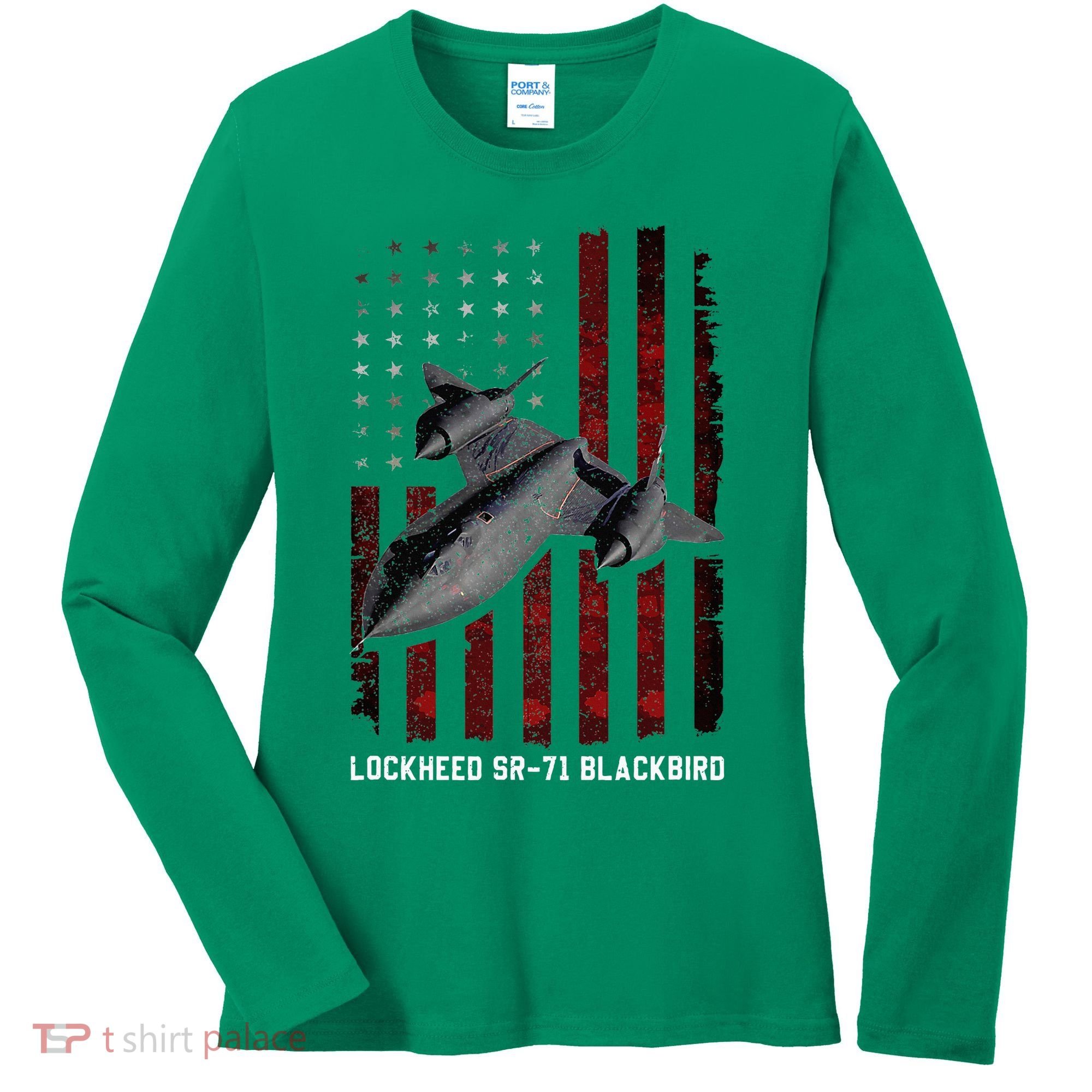 Sr71 Blackbird Plane Women's Long Sleeve Shirt