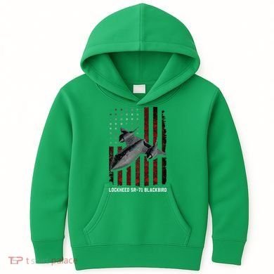 Sr71 Blackbird Plane Kids Hoodie