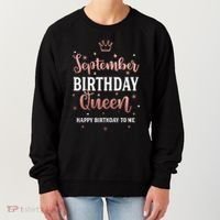 September Birthday Queen September Queen Born In September Gift Women's Sweatshirt thumb 0