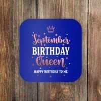 September Birthday Queen September Queen Born In September Gift Coaster thumb 0