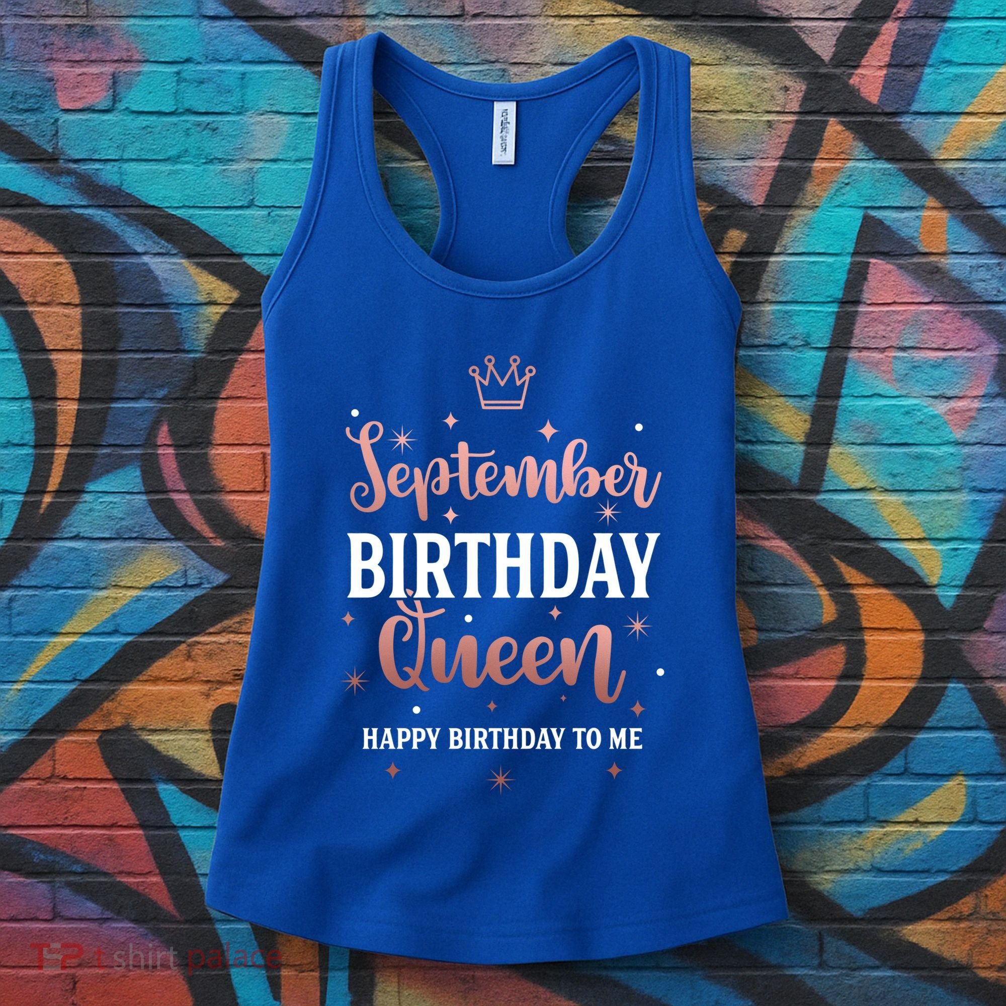 September Birthday Queen September Queen Born In September Gift Women's Tank Top
