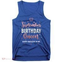 September Birthday Queen September Queen Born In September Gift Tank Top thumb 0