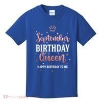September Birthday Queen September Queen Born In September Gift Kids T-Shirt thumb 0